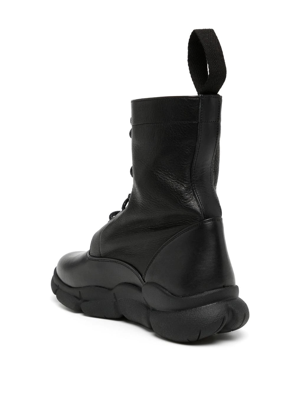 lace-up combat boots - 5