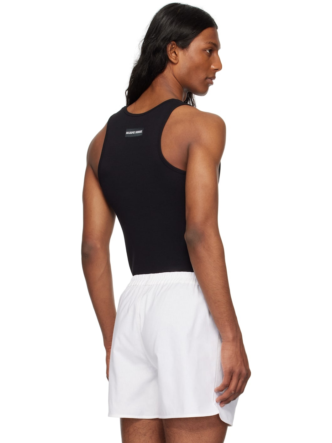 Black Moon Logo Ribbed Jersey Tank Top - 3
