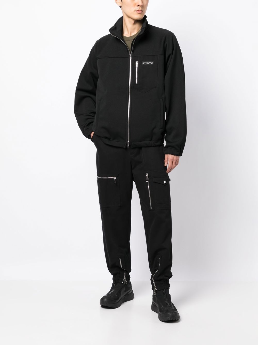 high-neck zip-fastening jacket - 2