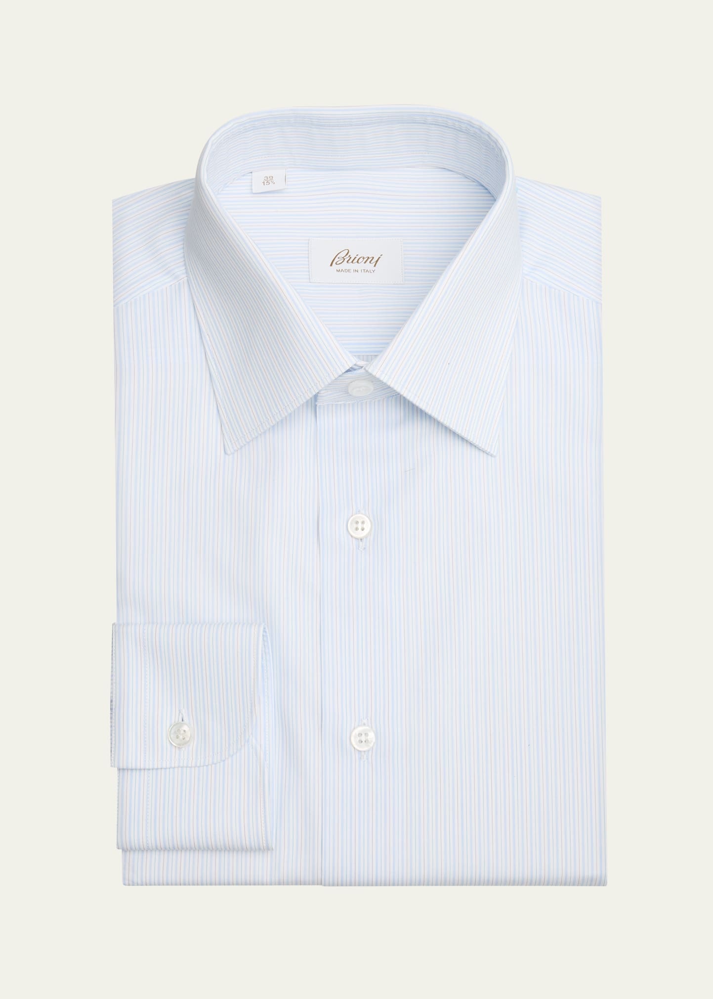 Men's Cotton Multi-Stripe Dress Shirt - 1