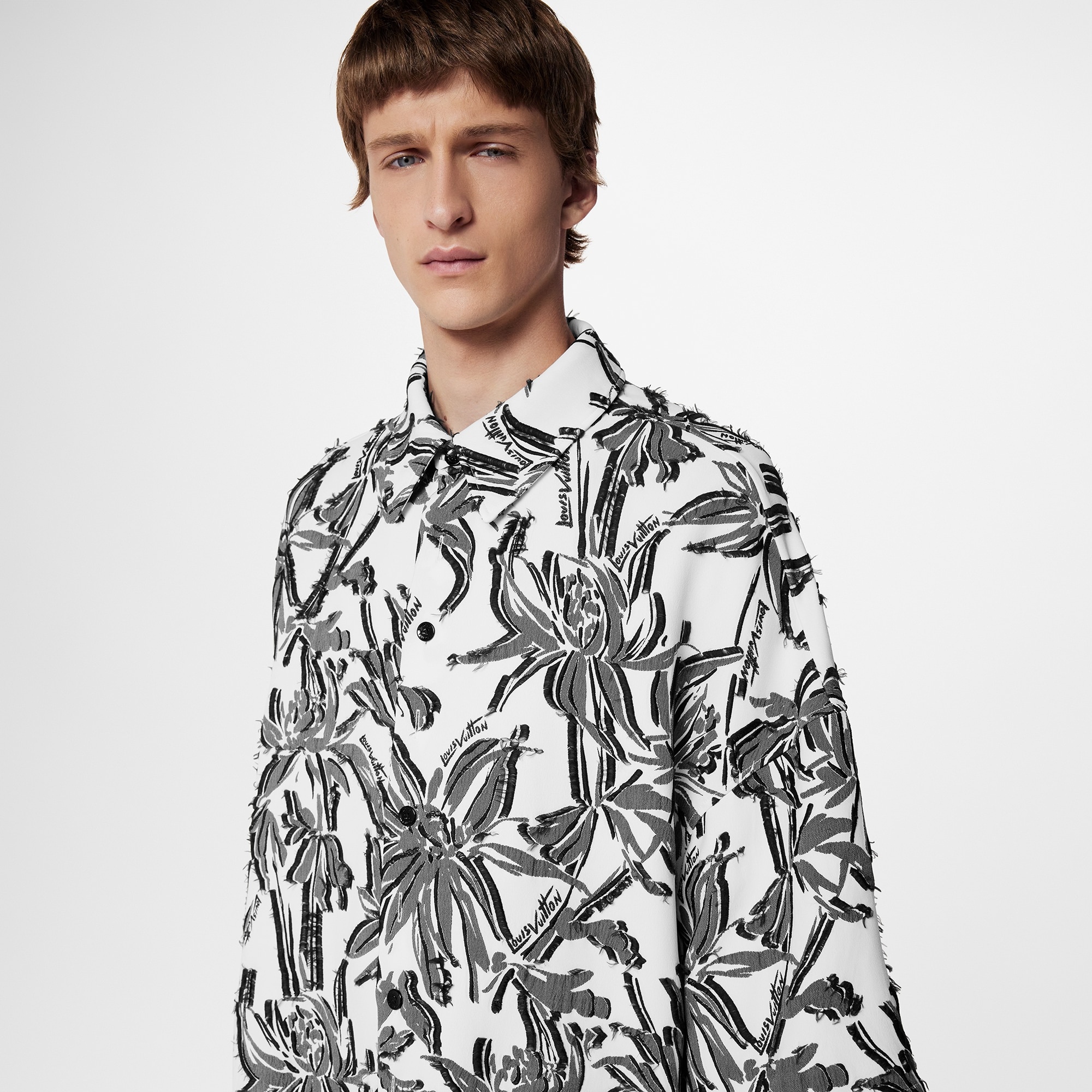 Multi Buttonholes Short-Sleeved Pyjama Shirt - 4