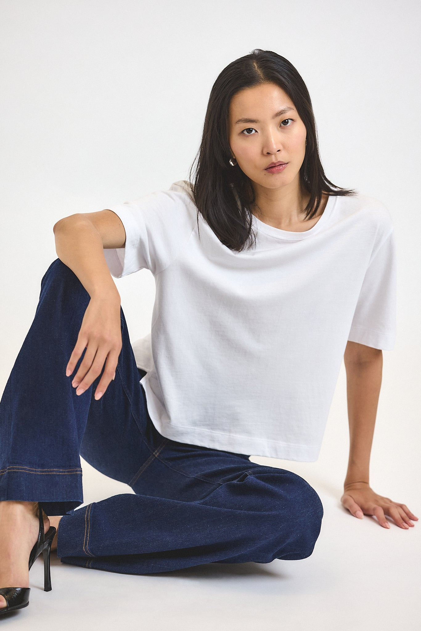 MIRANDA COTTON JERSEY BOXY TEE - 3