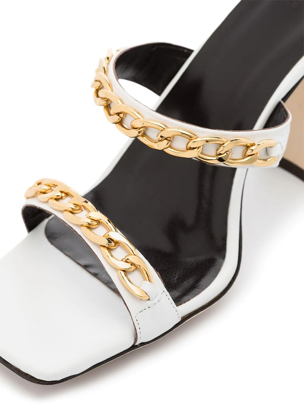 Gina 100mm chain-trim sandals - 2