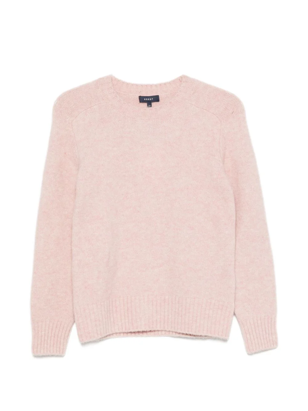 ribbed-trim sweater - 1