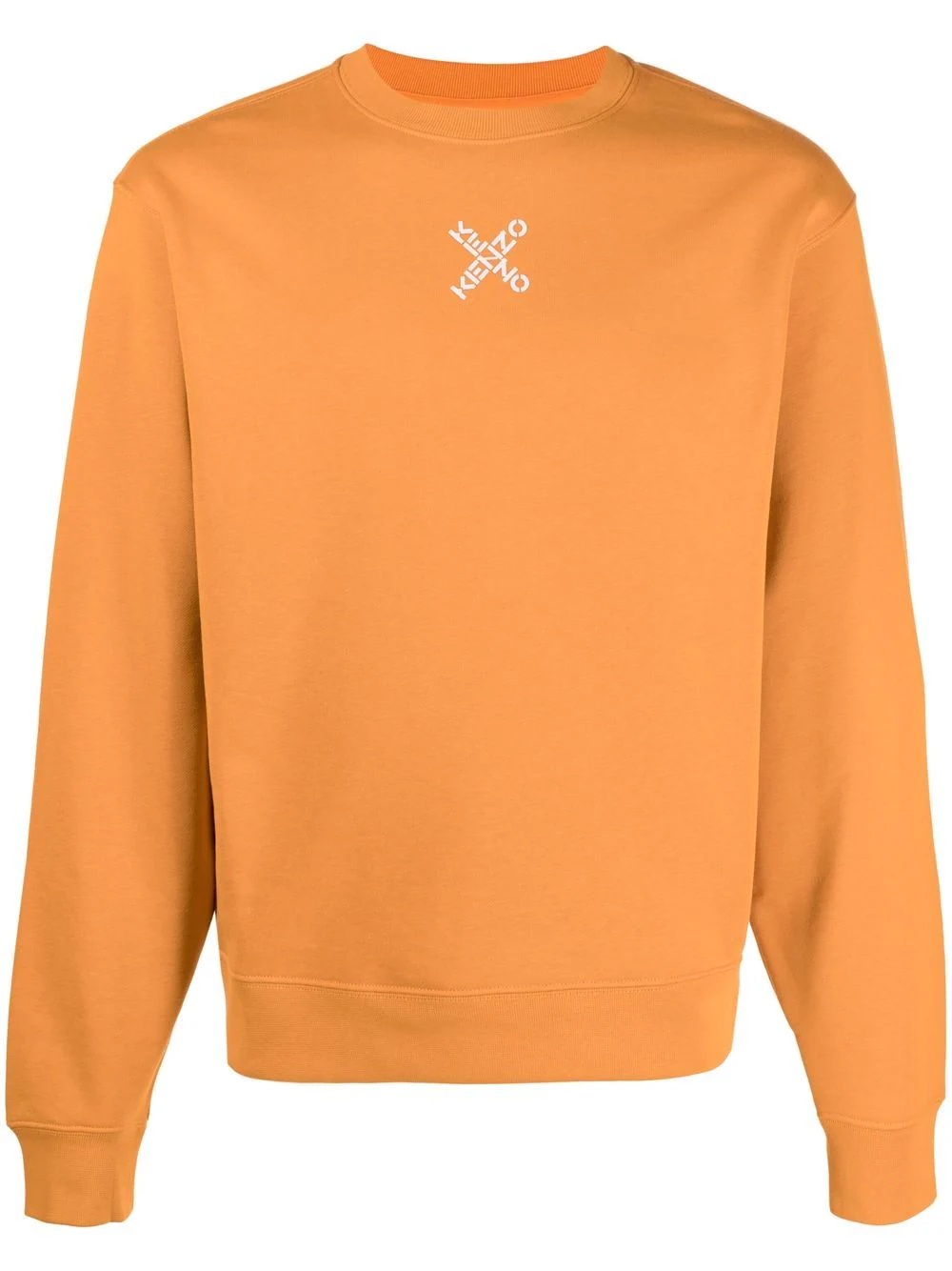 logo-print crew neck sweatshirt - 1