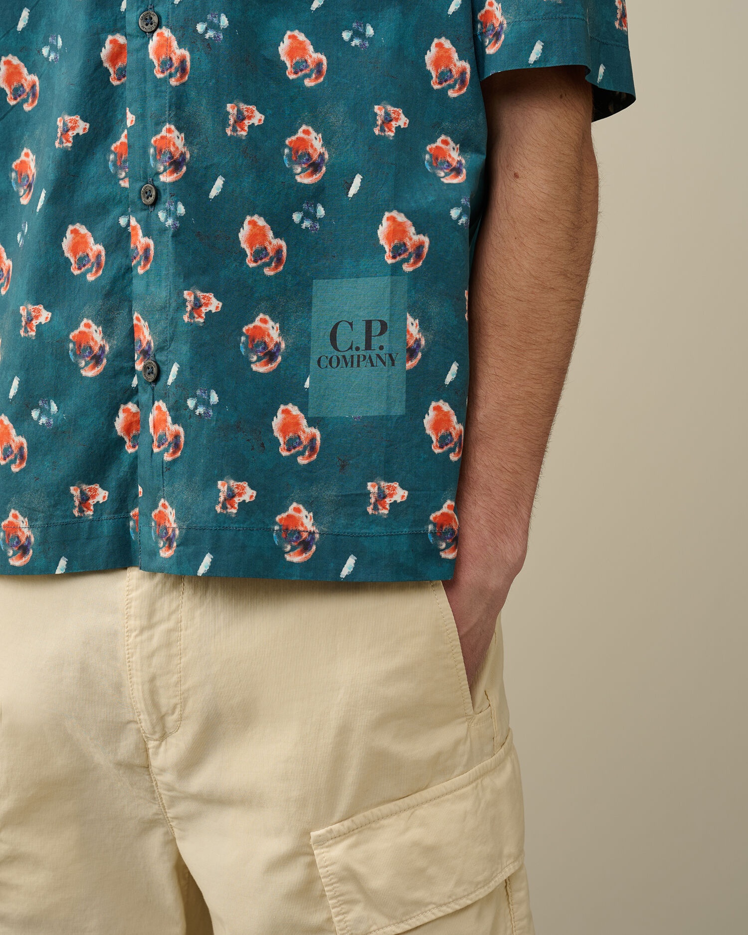 Popeline Sponged Print Shirt - 5