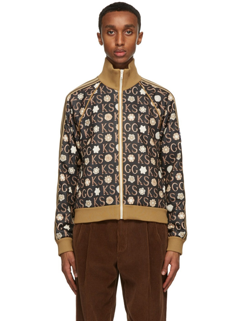 Black Ken Scott Edition Print Zip-Up Track Jacket - 1