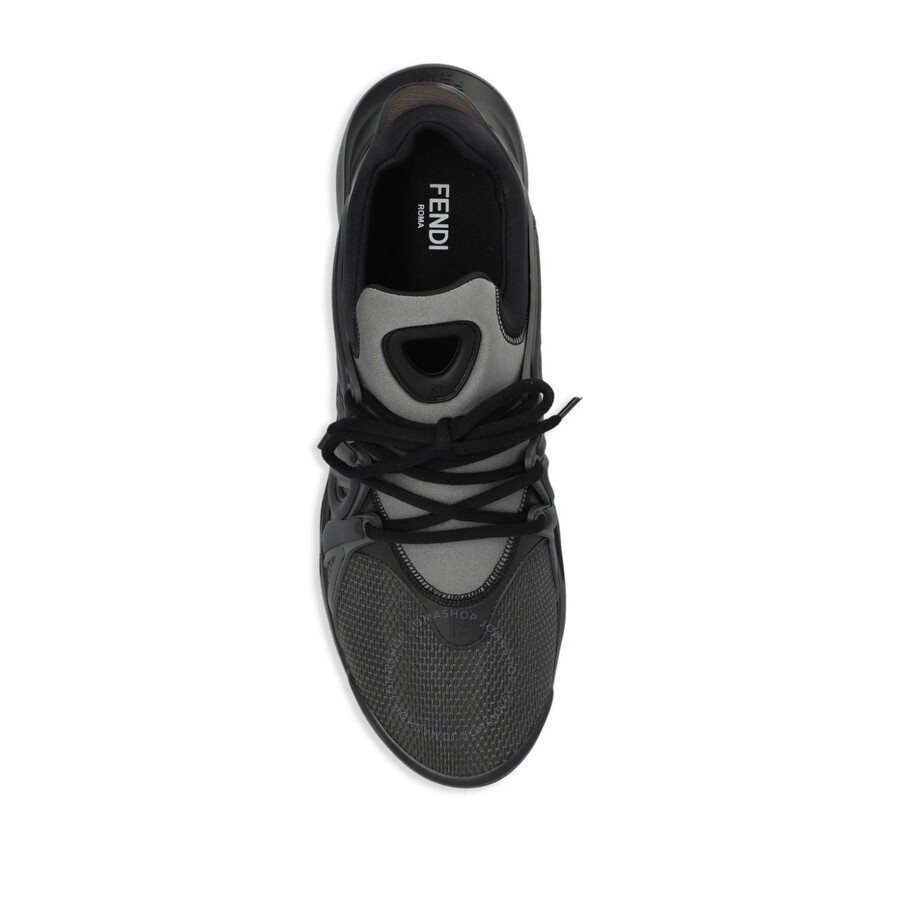 Fendi Tag Technical Mesh Running Sneakers - 3