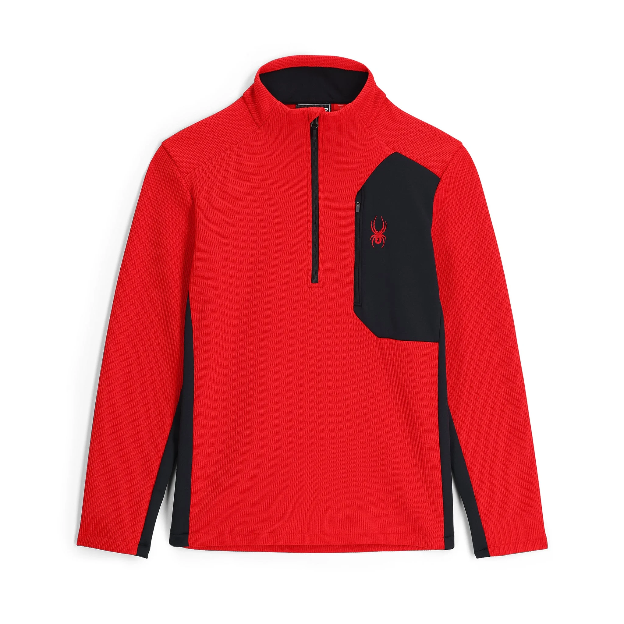 Mens Bandit Half Zip Fleece Jacket - Spyder Red - 1