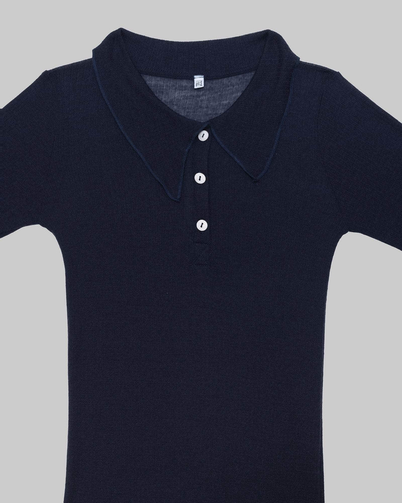 Dual Long Sleeve Tee - Fine Wool Rib 7