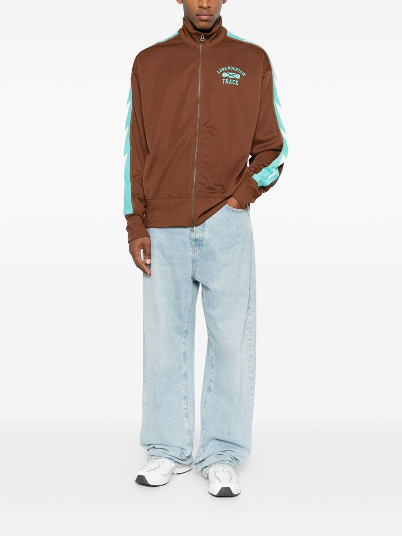 Champion zip striped sweatshirt outlook