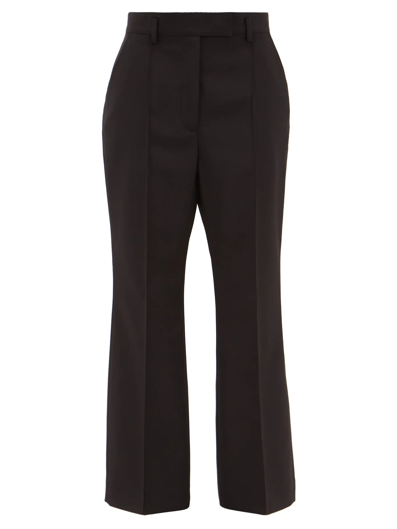 Patrina flared wool-blend trousers - 1