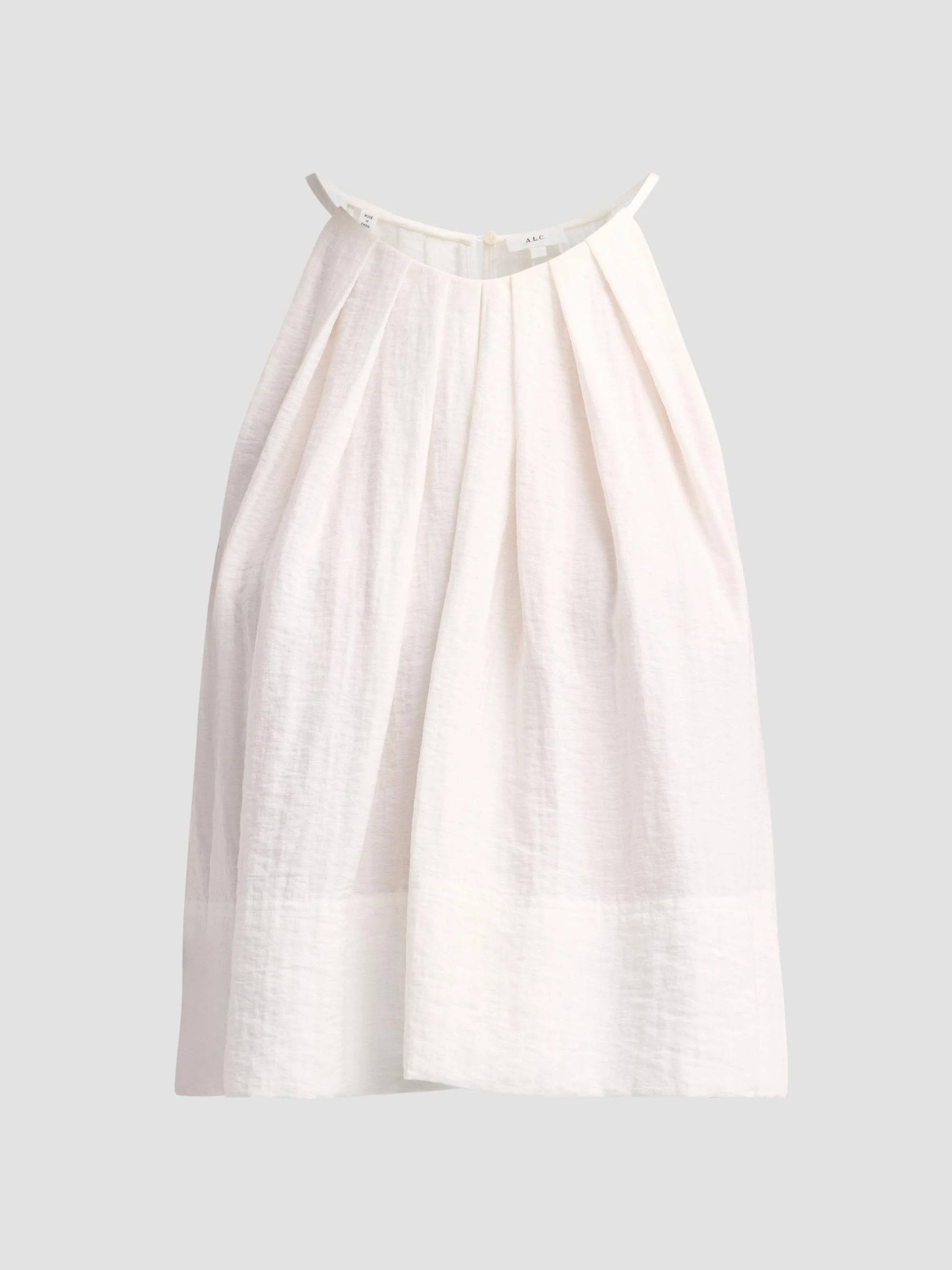 Women's Caroline Pleated Halter Top - White - 1