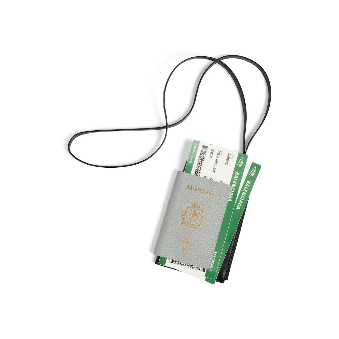 Men's Passport Phone Holder in Balenciaga Grey - 1