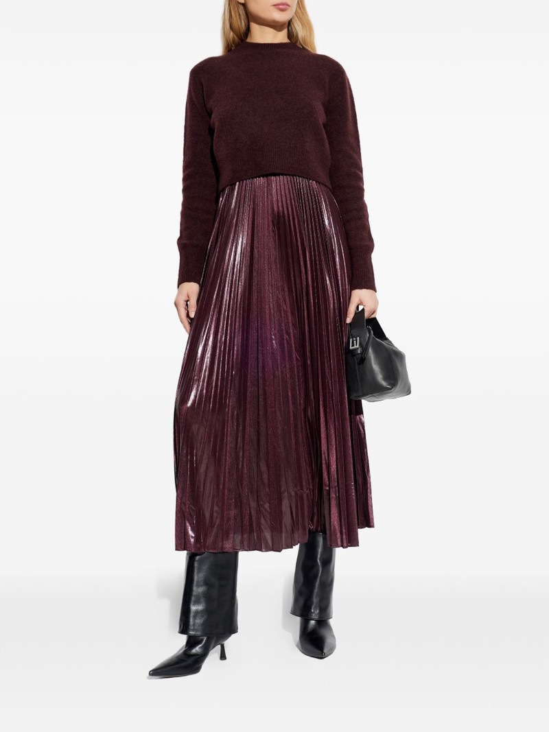 ALLSAINTS Spark long-sleeve midi dress outlook