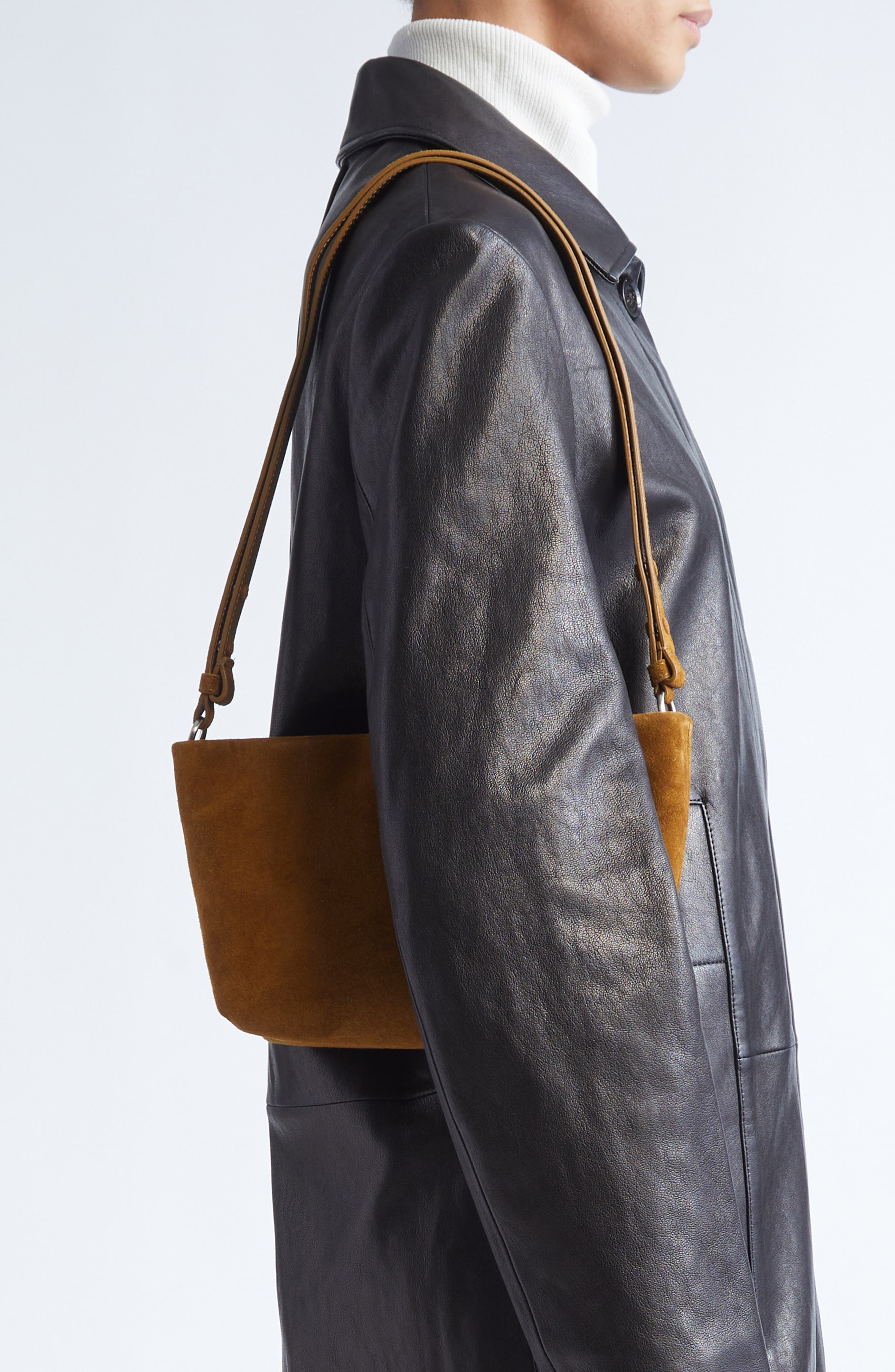 Proenza Schouler Bond Suede Shoulder Bag in Fern at Nordstrom - 2