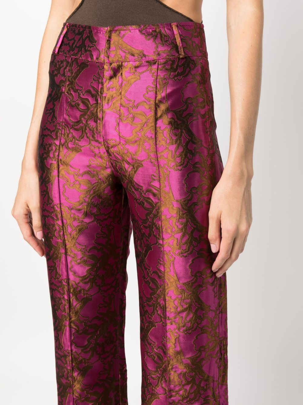 Yoshitomo jacquard trousers - 5