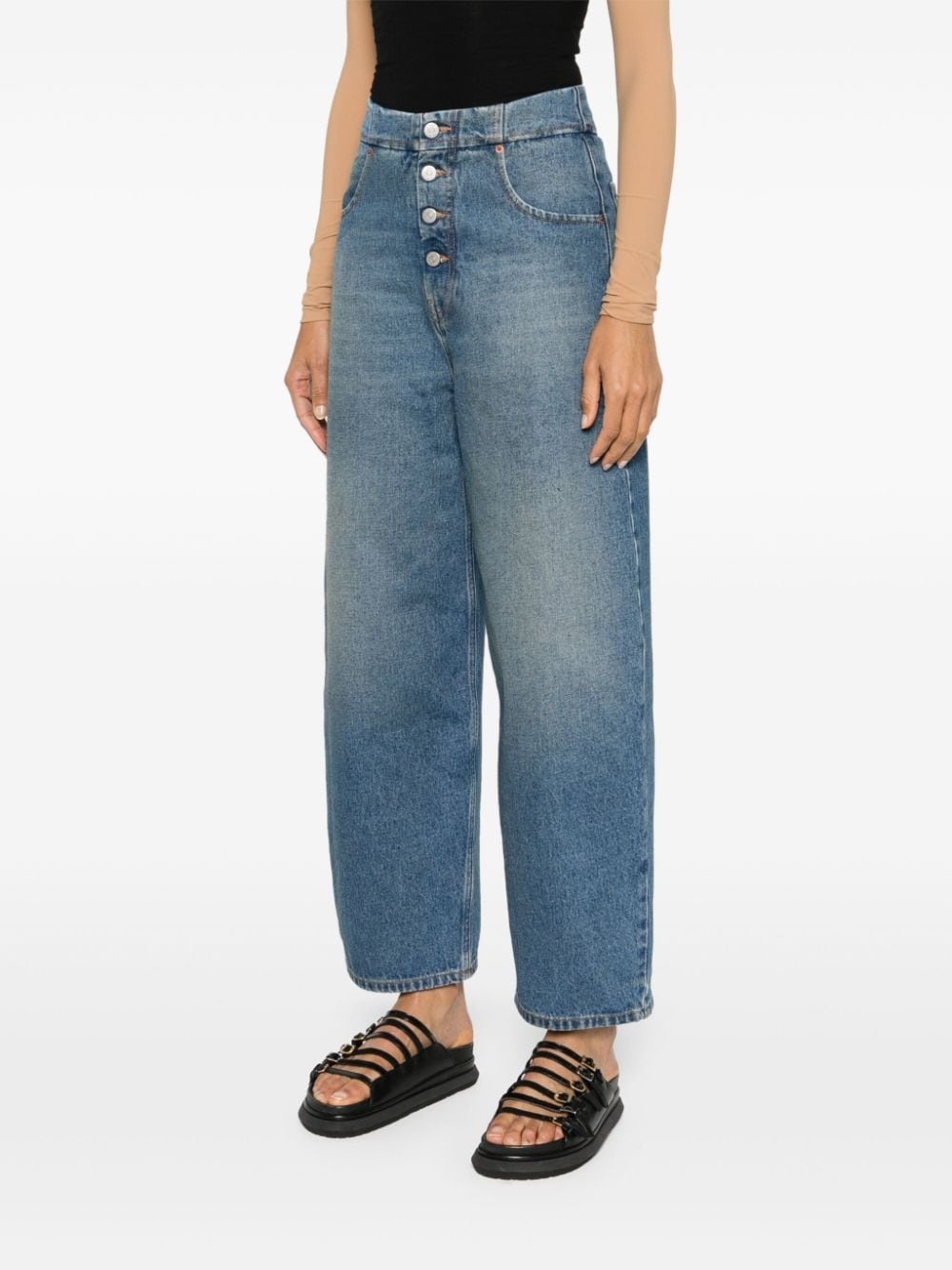 high-rise wide-leg jeans - 3