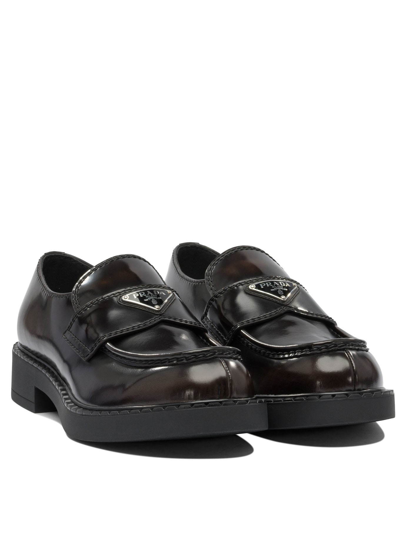 Prada 35mm "chocolate" Loafers - 2