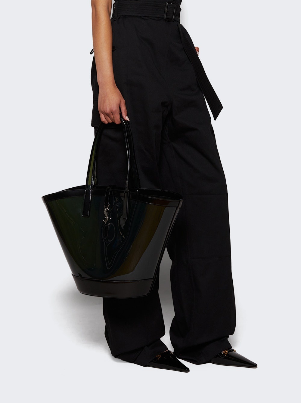 Panier Medium Tote Bag Peppermint Black - 2