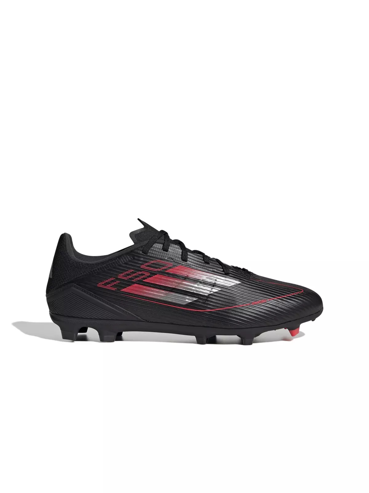 F50 League MG "Core Black/Iron Metallic/Lucid Red" Unisex Soccer Cleat - 1