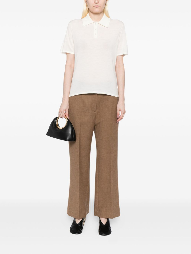 Theory short-sleeved knitted polo shirt outlook