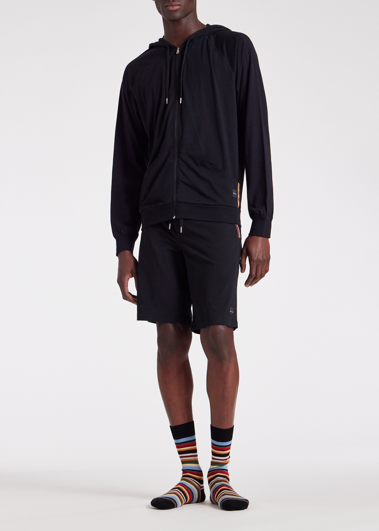Cotton Jersey Zip Lounge Hoodie - 5