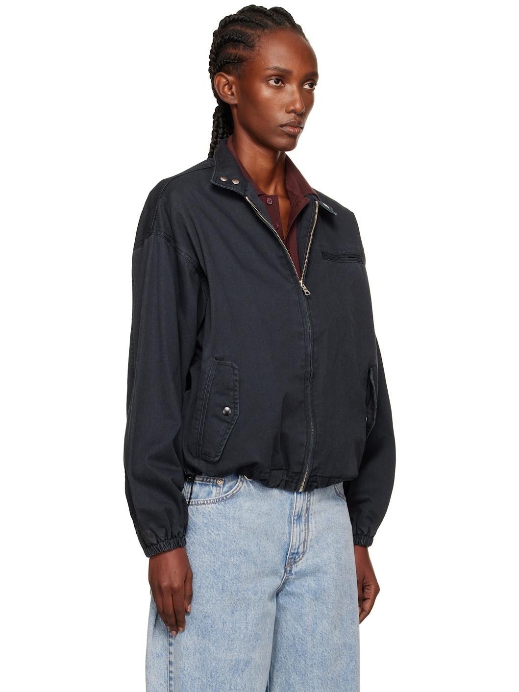 Navy Harrington Jacket - 2