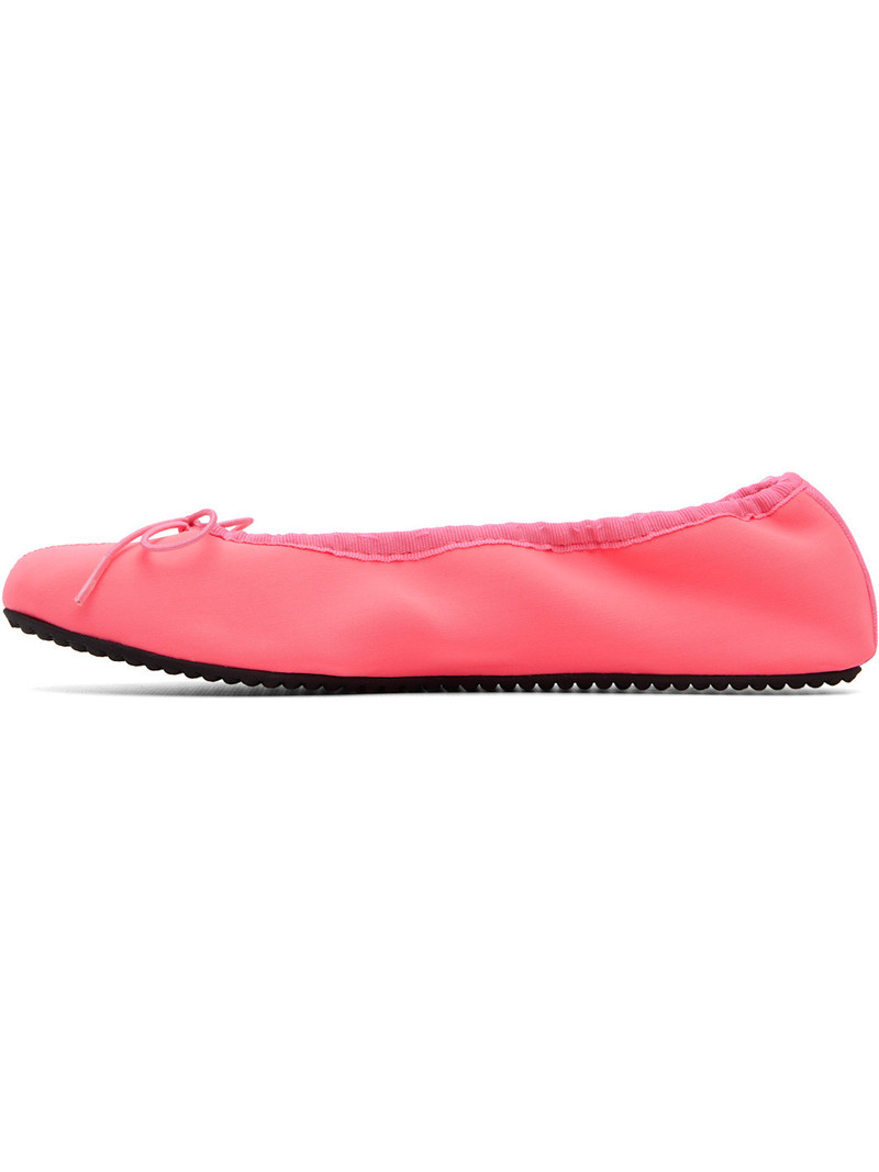 Pink Bailarina Neoprene Ballerina Flats 3