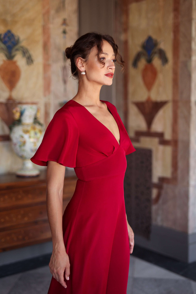 Coralie Silk Dress Open back 5