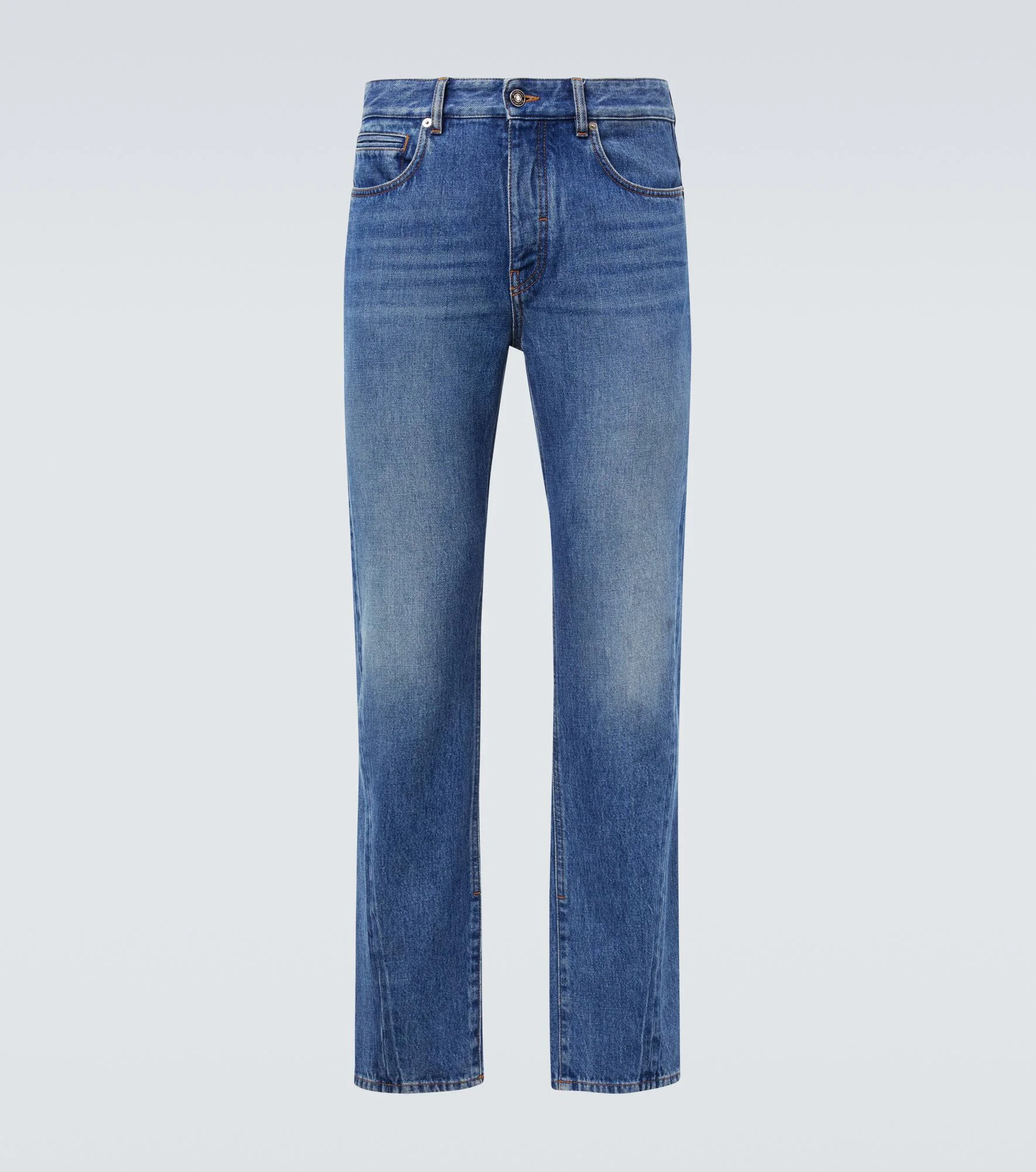 Couture Seam straight jeans - 1