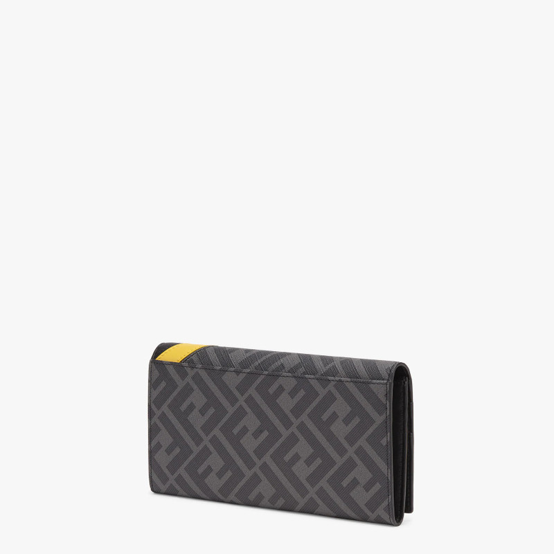 FENDI Gray fabric wallet outlook