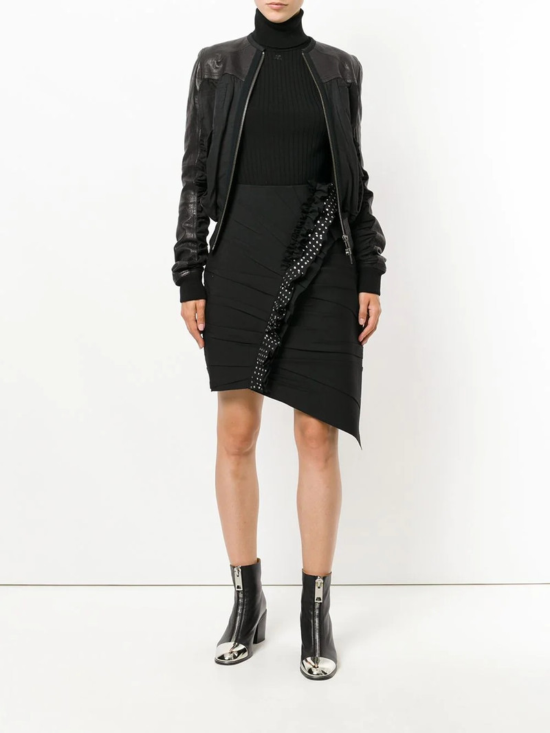 SAINT LAURENT asymmetrical mini skirt outlook
