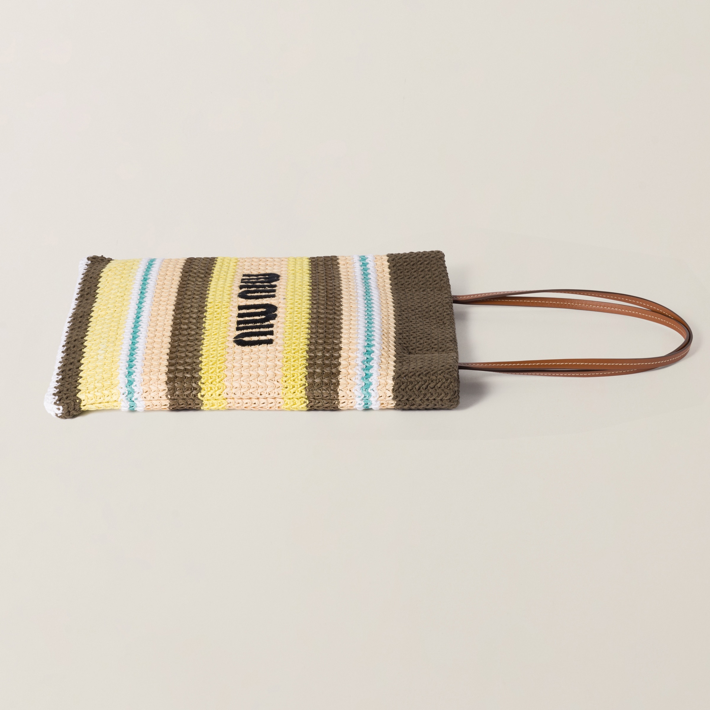 Raffia-effect woven tote bag - 3