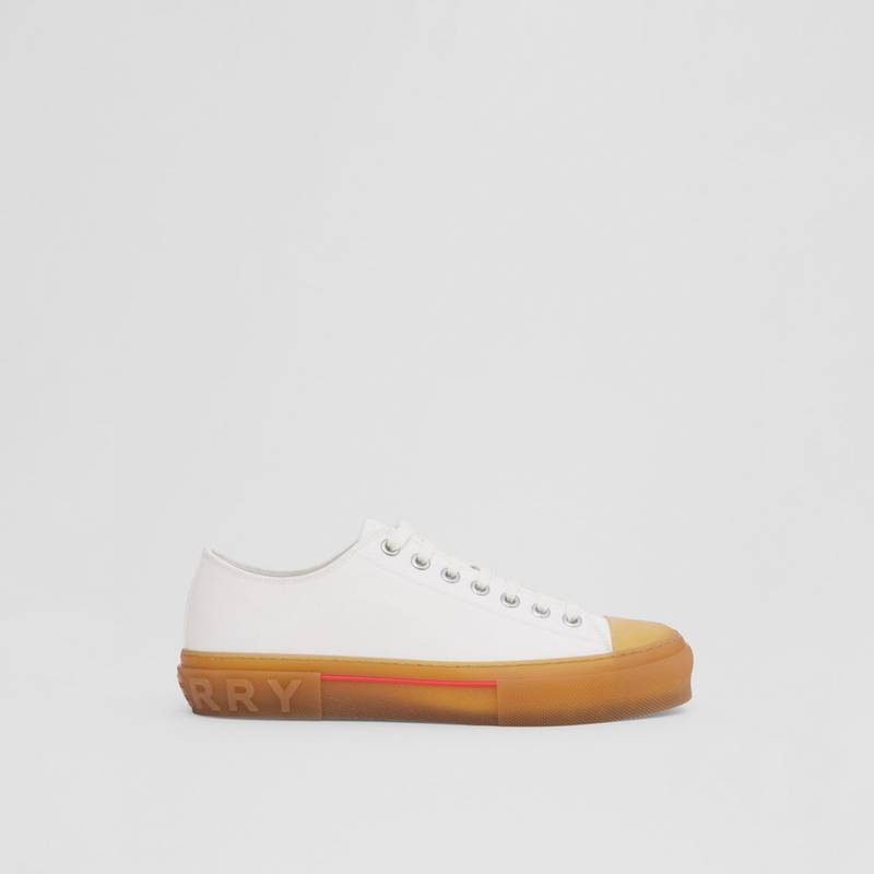 Logo Detail Cotton Sneakers - 1