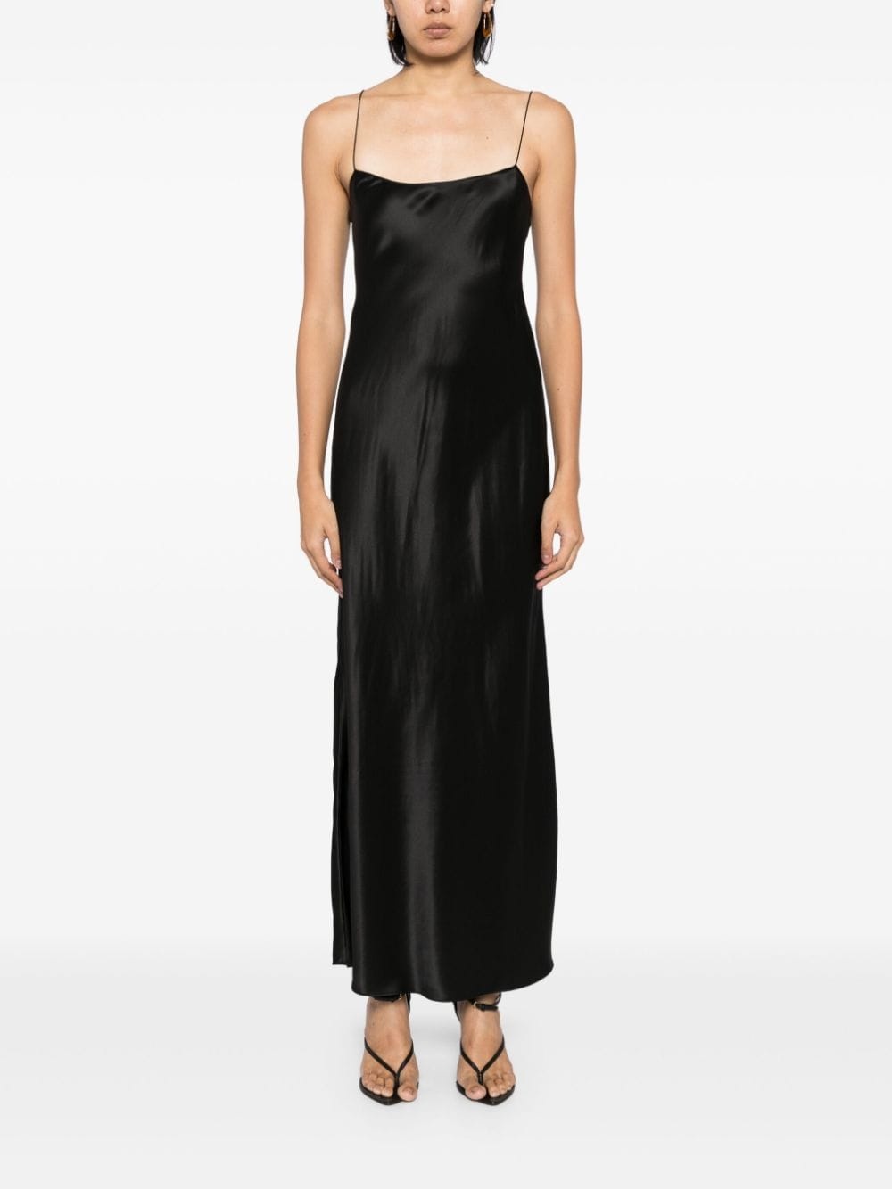 twist front cashmere dress - 6