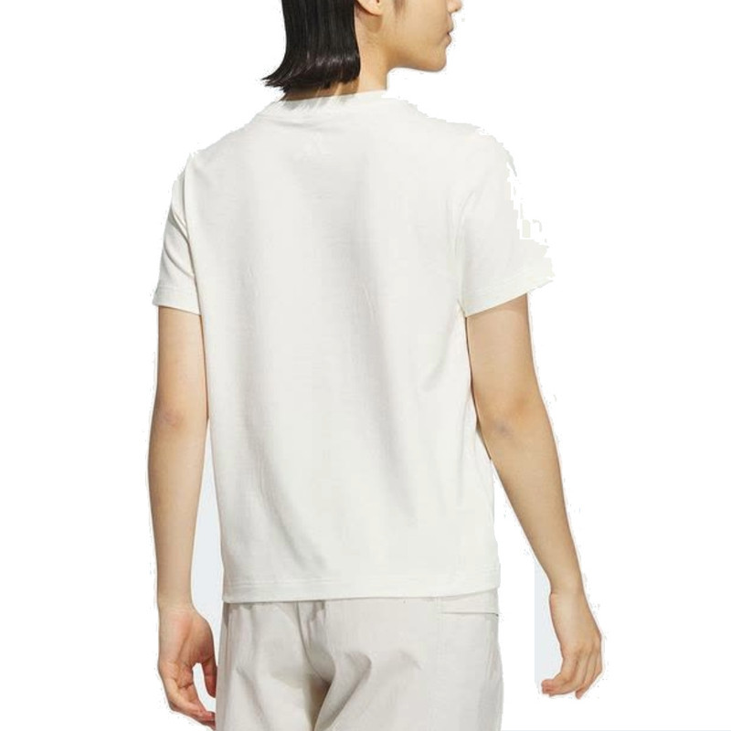 (WMNS) adidas Verbiage 짧은 소매 T-Shirt 아시아 Sizing 'Whtite' JN7777 3