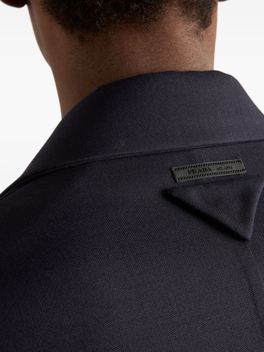 notch-lapels three-button blazer - 5