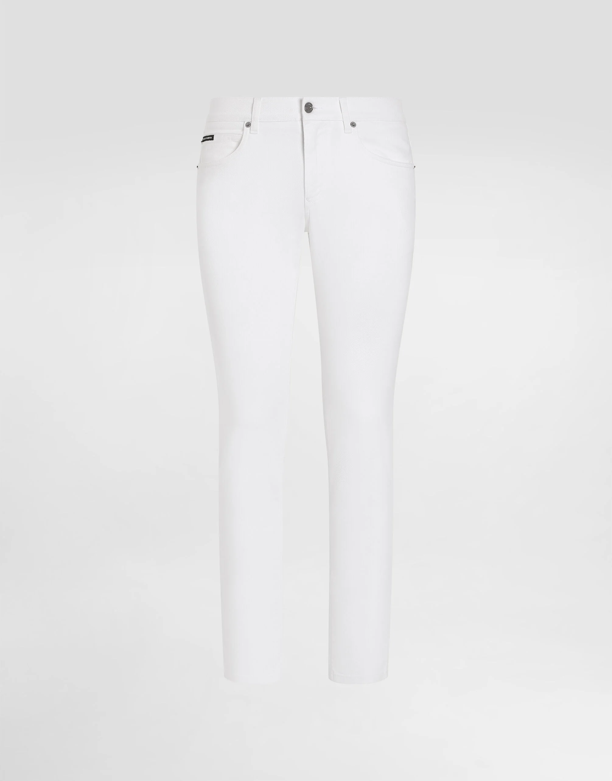 White regular stretch jeans - 1