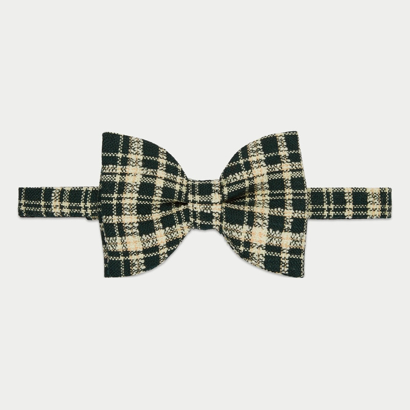 Gucci HA HA HA check bow tie 1