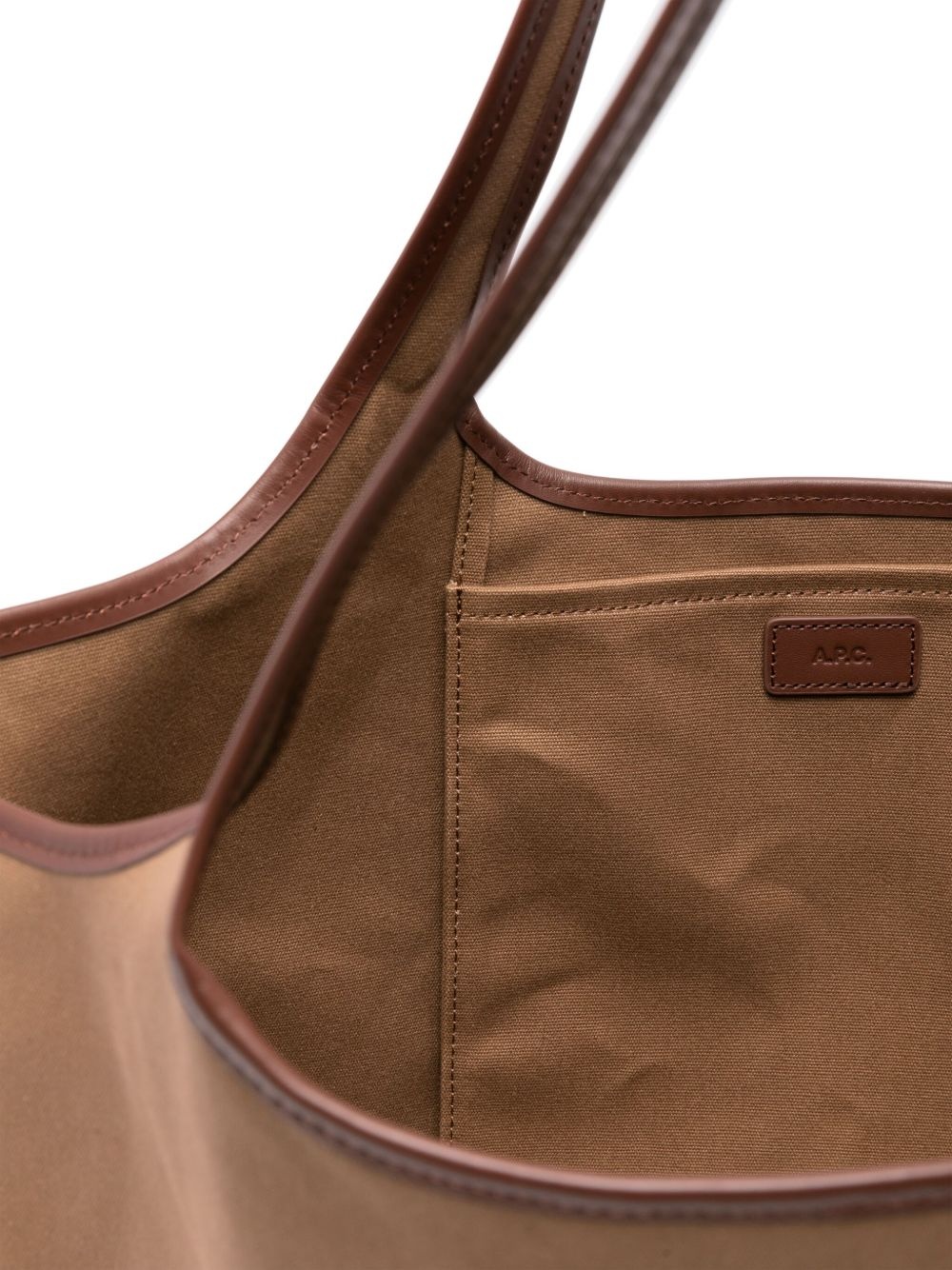 leather tote bag - 5
