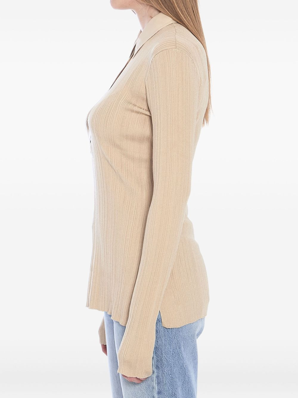 knitted polo shirt - 3