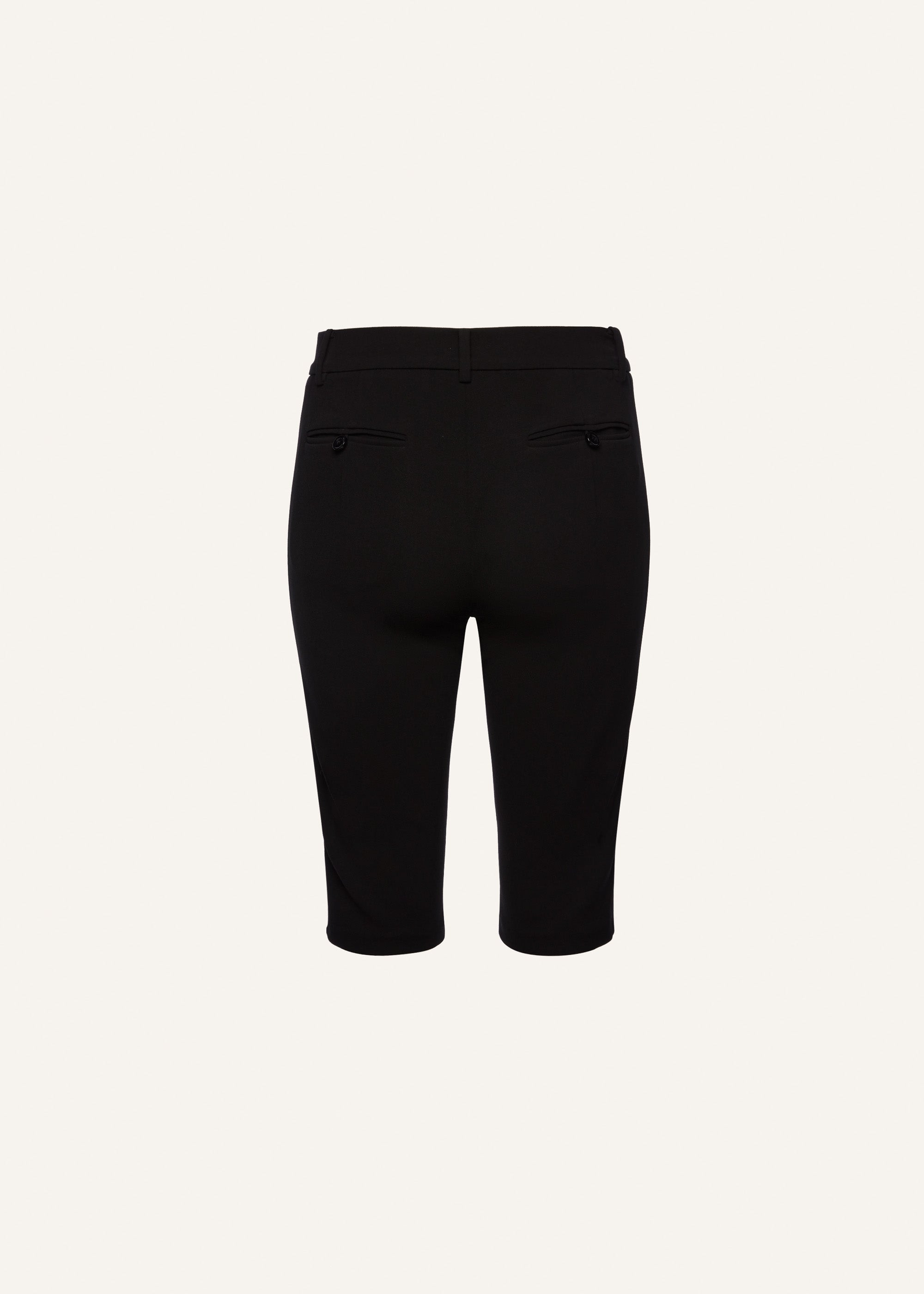 Cropped bicycle trousers in black - 2