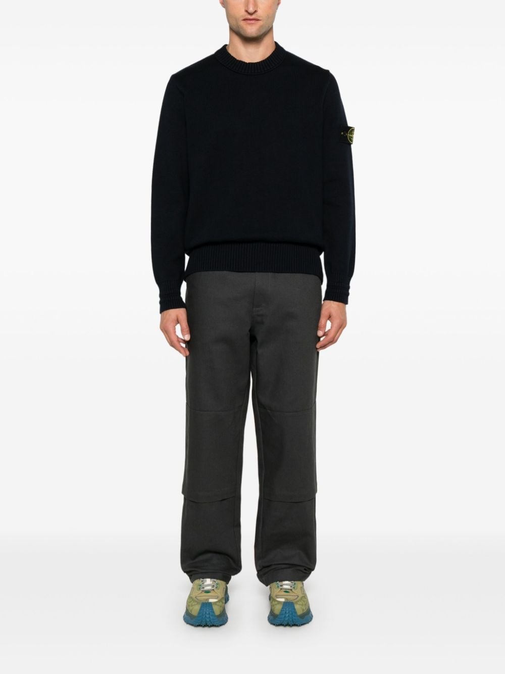 Compass-badge sweater - 2