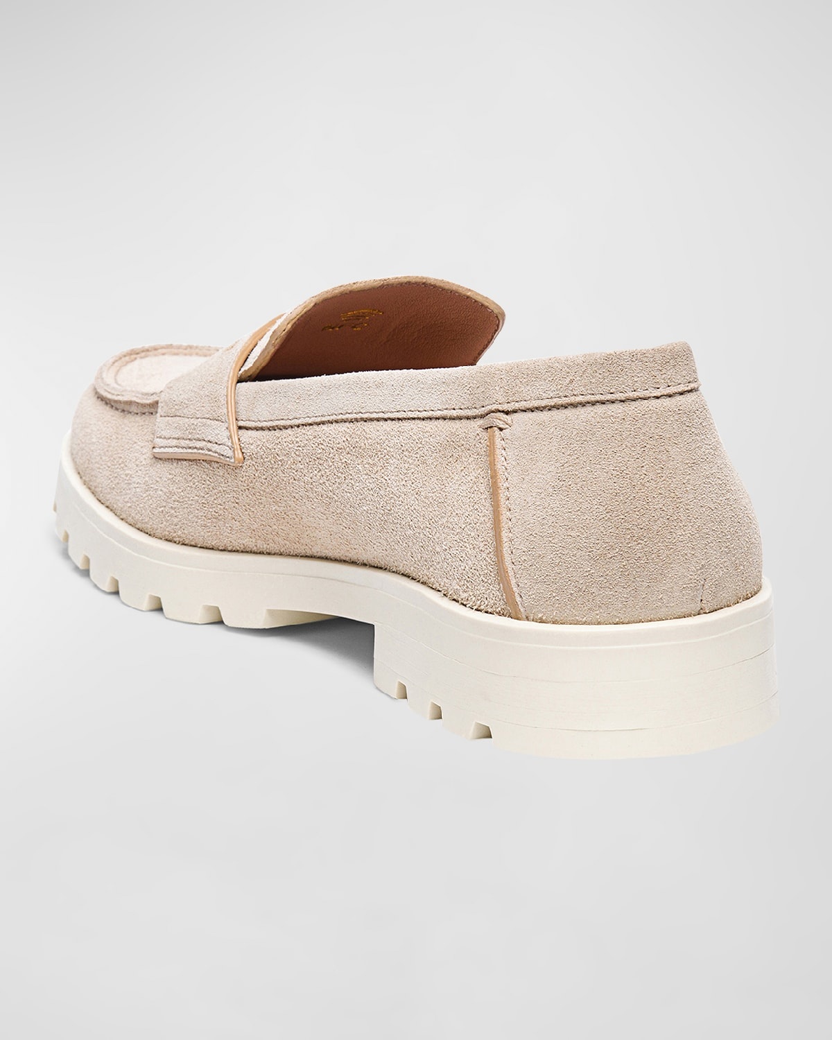 Sporty Suede Penny Loafers - 3