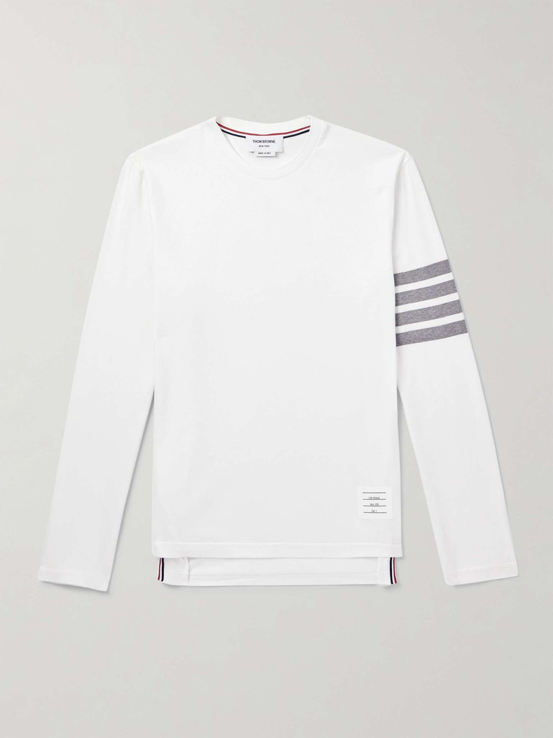 Striped Cotton-Jersey T-Shirt - 1