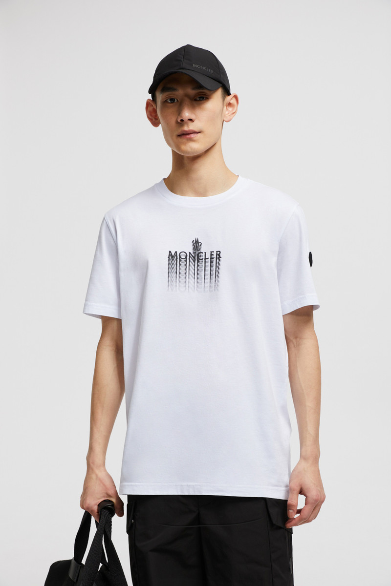 Moncler Faded Logo Cotton T-Shirt outlook