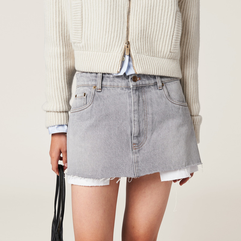 Denim miniskirt 4