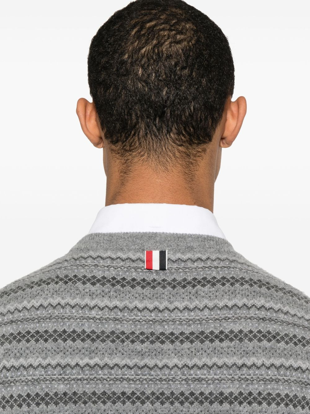 fair isle float jacquard sweater - 5