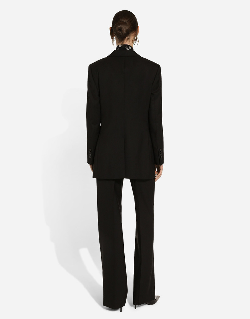 Chiffon pussy-bow blouse with polka-dot print 3